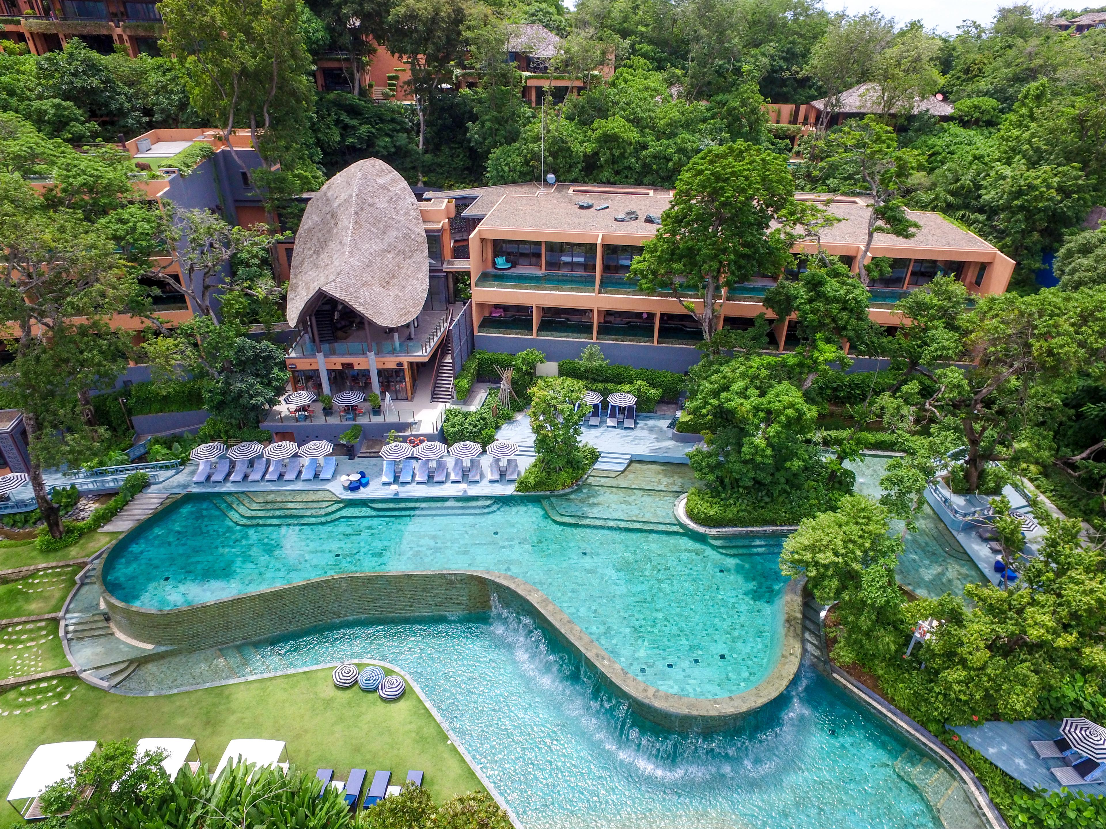 Sri Panwa Phuket Luxury Pool Villa Hotel - Sha Plus Exteriér fotografie Aerial view of the resort