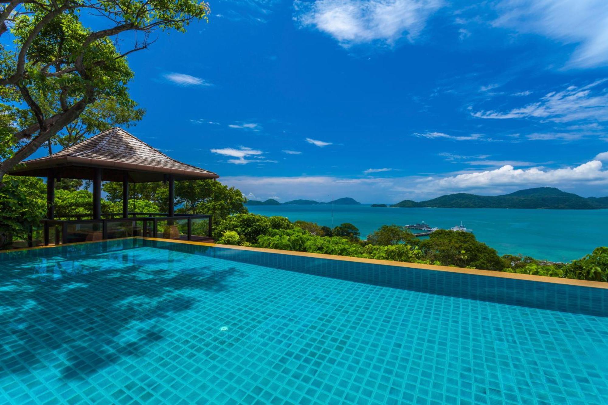 Sri Panwa Phuket Luxury Pool Villa Hotel - Sha Plus Exteriér fotografie View of the Andaman Sea from the resort
